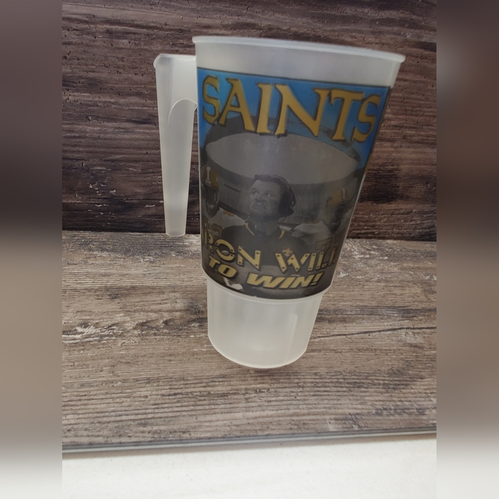 1990's Souvenir Stadium Collector‎ Cup New Orleans Saints Mike Ditka Rare